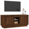 vidaXL TV skrinka hnedý dub 102x35x45 cm spracované drevo