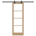 vidaXL Posuvné dvere ORKDAL 73,5 x 211 cm Prírodná a čierna