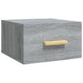 vidaXL Nástenný nočný stolík sivý dub sonoma 35x35x20 cm