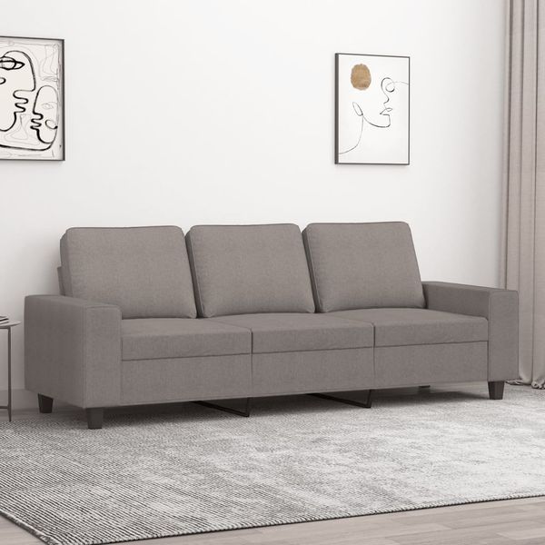 vidaXL 3-miestna pohovka sivohnedá 180 látka