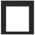 vidaXL Obloženie krbu čierne 100x20x100 cm kompozitné drevo