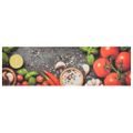 vidaXL Kuchynský koberec umývateľný zelenina 45x150 cm zamat