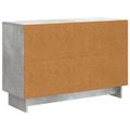 vidaXL Servírovacia skriňa so zásuvkou Betónovo sivá 89 x 34,5 x 60 cm