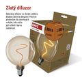 LED žiarovka DECO CG125A / E27 / 4,5 W (24 W) / 240 lm / flame