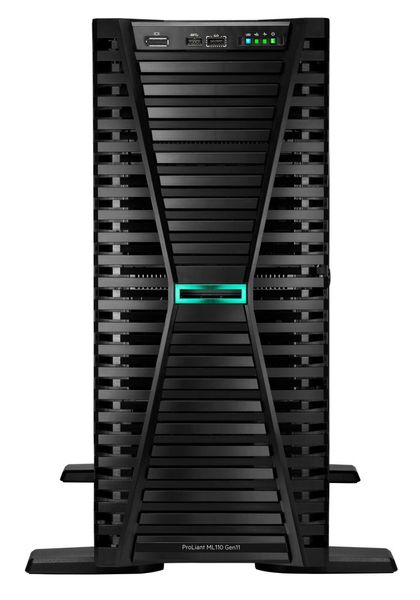 HPE ML110 Gen11 3508U, 32GB, 2 x 2TB SATA Server, Xeon Bronze 3508U, 32GB DDR5, 2× 2TB, 2× RJ-45, VROC, 4× LFF, 2× 1000W, NBD333
