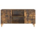 vidaXL TV skrinka Dymový dub 102 x 34,5 x 50 cm Kompozitné drevo