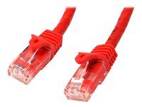 Kategória 6 - 24AWG (N6PATC5MRD) - Patch kábel - RJ-45 (M) do RJ-45 (M) - 5 m - UTP - CAT 6 - prevedenie bez hrbolčekov - červená