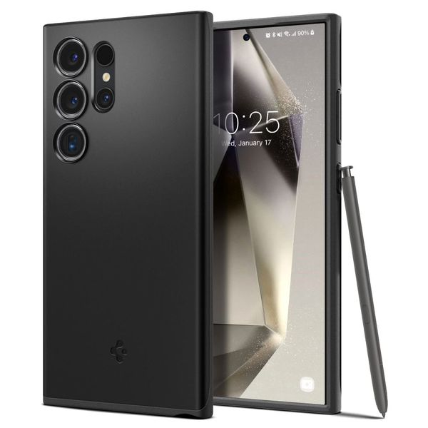 Puzdro Spigen Thin Fit pre Samsung Galaxy S24 Ultra čierne