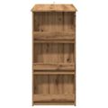 vidaXL barový stôl s úložným stojanom Artisan Dub 102x50x103,5 cm