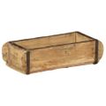vidaXL Podnos 4 ks Hnedá 30 x 15 x 9 cm Masívne obnovené drevo