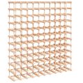 vidaXL Stojan na víno na 120 fliaš 112,5x23x123,5 cm borovicový masív