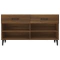 vidaXL Botník hnedý dub 102x35x55 cm spracované drevo
