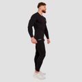 Kompresné tričko s dlhým rukávom High Black - GymBeam, veľkosť XL