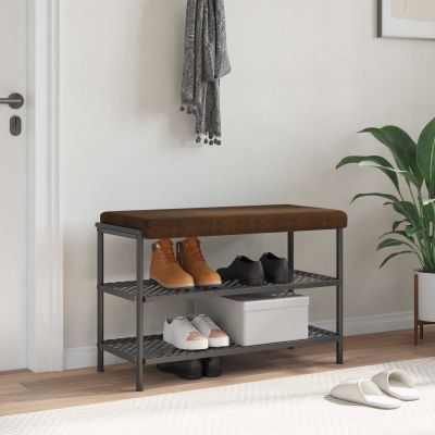 vidaXL Vankúš na lavičku Umelý semišový materiál Hnedá Hĺbka 35 cm