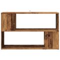 VidaXL knižnica Old Wood 100x24x63 cm Engineered Wood