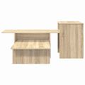 vidaXL Konzolový stôl Sonoma dub 91,5 x 35 x 38,5 cm Kompozitné drevo