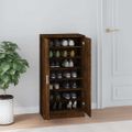 vidaXL Botník dymový dub 55x35x108 cm spracované drevo