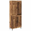 vidaXL Highboard 2 ks Staré drevo 69,5 x 34 x 180 cm Kompozitné drevo