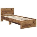 vidaXL Rám postele Staré drevo 75 x 190 cm Kompozitné drevo