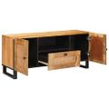 vidaXL TV skrinka Hnedá 105 x 33 x 46 cm Masívne mango drevo