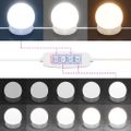 vidaXL Zrkadlová skrinka s LED lesklá biela 90x31,5x62 cm