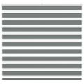 vidaXL Zebra roleta tmavošedá 155x100 cm šírka látky 150,9cm polyester
