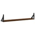 vidaXL Nástenné police 2 ks hnedý dub 80x15x15,5 cm kompozitné drevo
