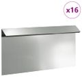 vidaXL Slimáková ohrada 16 ks 50 x 3,5 x 25 cm Pozinkovaná oceľ