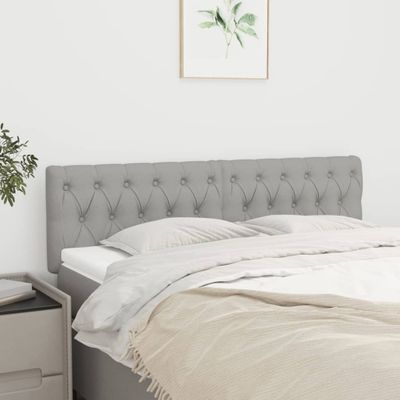 vidaXL Čelá postele 2 ks bledosivé 72x7x78/88 cm látka