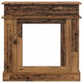 vidaXL Rám krbu Staré drevo 102 x 26 x 100 cm Kompozitné drevo