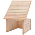 vidaXL Garáž na kosačku 92x104x59,5 cm, borovicový masív 19 mm