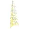 vidaXL Vianočný stromček 100 LED Teplá biela 120 cm Akryl