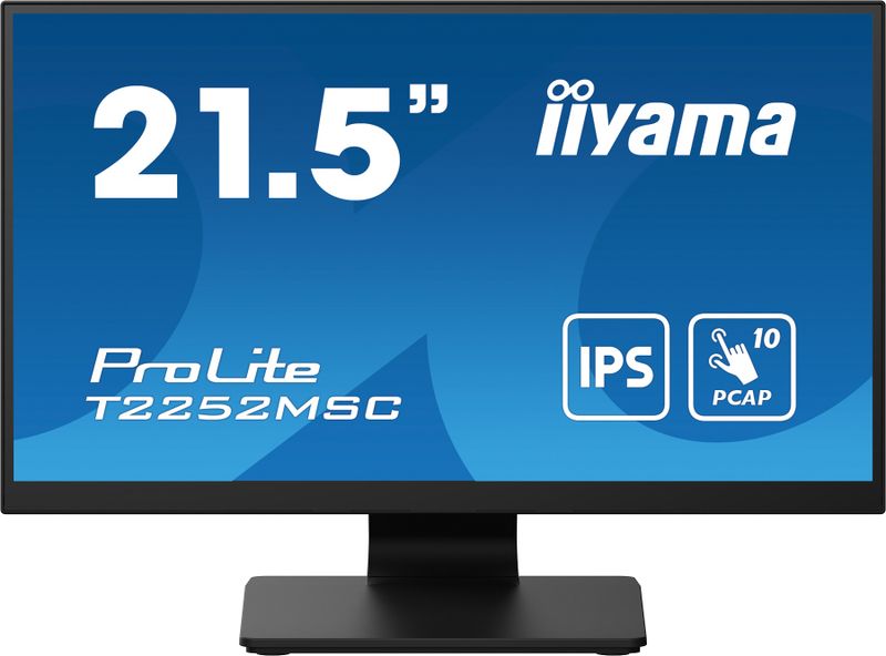 22'' LCD iiyama T2252MSC-B2: IPS, FHD, 10P, DP, HDMI