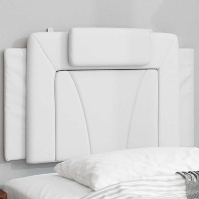 vidaXL Vankúš na čelo postele Viana biely 90 cm umelá koža