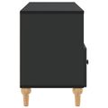 vidaXL TV skrinka 102 x 34,5 x 50 cm Čierny Konštruované drevo