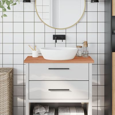 vidaXL Kúpeľňová doska 80x40x2,5 cm masívny buk