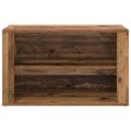vidaXL Regál na topánky 75 x 35 x 45 cm Kompozitné drevo Staré drevo