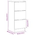 vidaXL Komody 2 ks dub artisan 30x30x70 cm spracované drevo