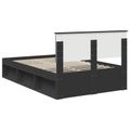 vidaXL Rám postele Čierna 120 x 200 cm Masívne borovicové drevo