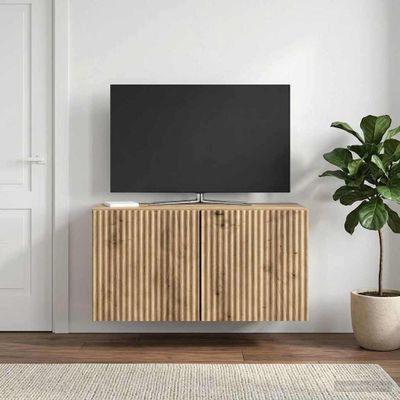 vidaXL Nástenná TV skrinka 59,5 x 31 x 30 cm Dub artisan