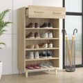 vidaXL Botník farba dubu sonoma 60x35x105 cm spracované drevo
