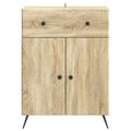 vidaXL Servírovacia skriňa Dub sonoma 66 x 34,5 x 90 cm
