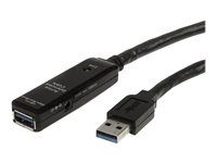 Shielded - Male to Female USB USB 3.1 Gen 1 Type A (5 Gbps) Extender (USB3AAEXT10M) - Predlžovací kábel USB - USB typ A (M) do USB typ A (F) - USB 3.0 - 10 m - aktívny - čierna - pre P/N: PEXUSB3S42V, PEXUSB3S44V, S352BU33HR, SVA5H2NEUA, USB3SAA3MBK
