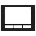 vidaXL TV skrinka 152 x 22 x 113 cm Čierny dub Kompozitné drevo