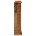 vidaXL Obloženie krbu staré drevo 75x20x87,5 cm kompozitné drevo