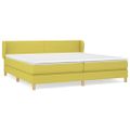 vidaXL Boxspring posteľ s matracom zelená 200x200 cm látka