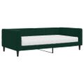 vidaXL Denná posteľ s matracom tmavozelená 100x200 cm zamat