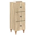 vidaXL Zásuvkový kabinet 33 x 34,5 x 90 cm Kompozitné drevo Dub sonoma