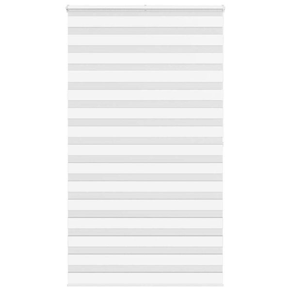 vidaXL Zebra roleta biela 125x200 cm šírka látky 120,9cm polyester