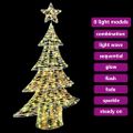 vidaXL Vianočný stromček 120 LED Teplá biela 120,5 cm PET